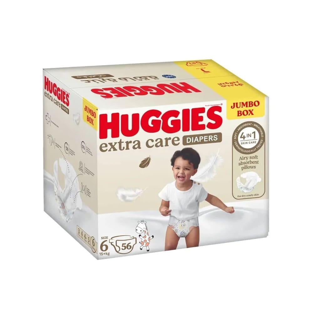 Huggies Diapers Extra Care No. 6 Jumbo Saving Box - 56 Diapers