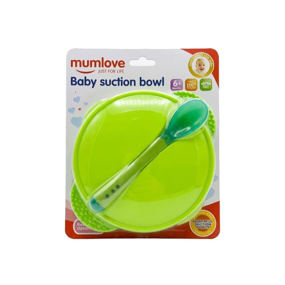 MumLove Green Spoon Feeding Bowl + 6 Months