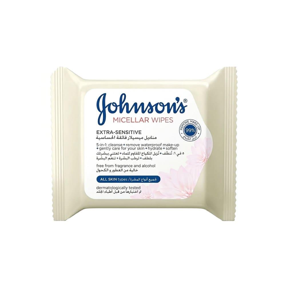 Johnson's Micellar Makeup Remover Wipes - 6 Pack