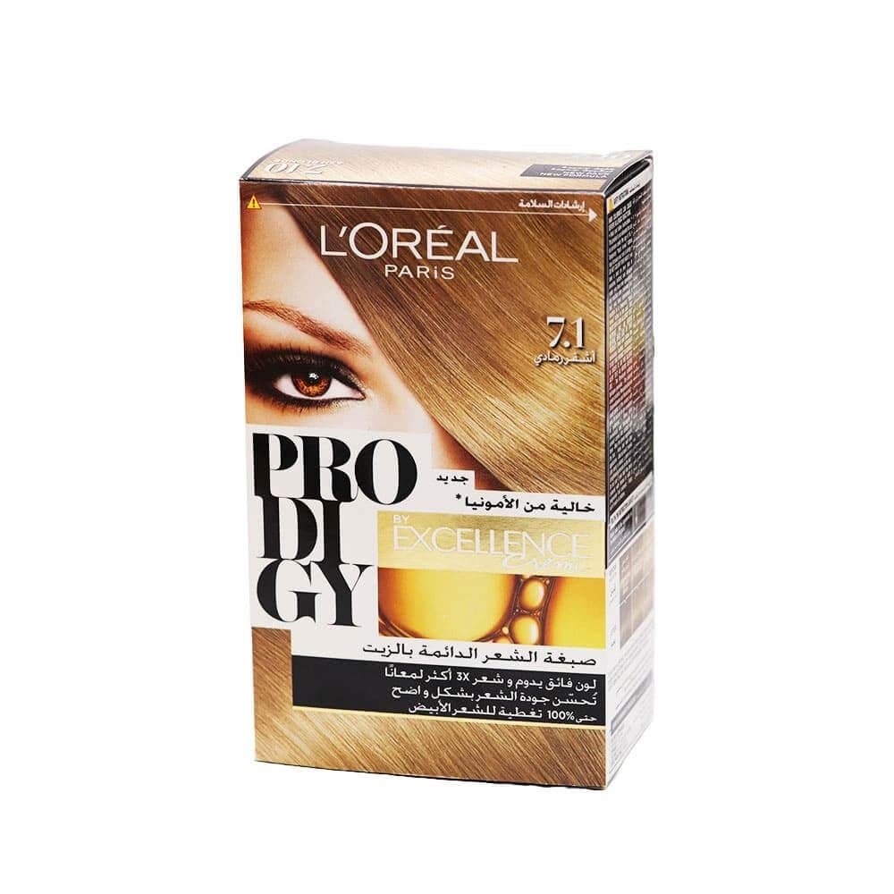 L'Oreal Paris Prodigy Hair Color - Ash Blonde 7.10