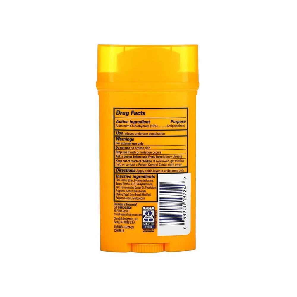 Arm & Hammer Ultra Max Deodorant Stick Fresh - 73 gm
