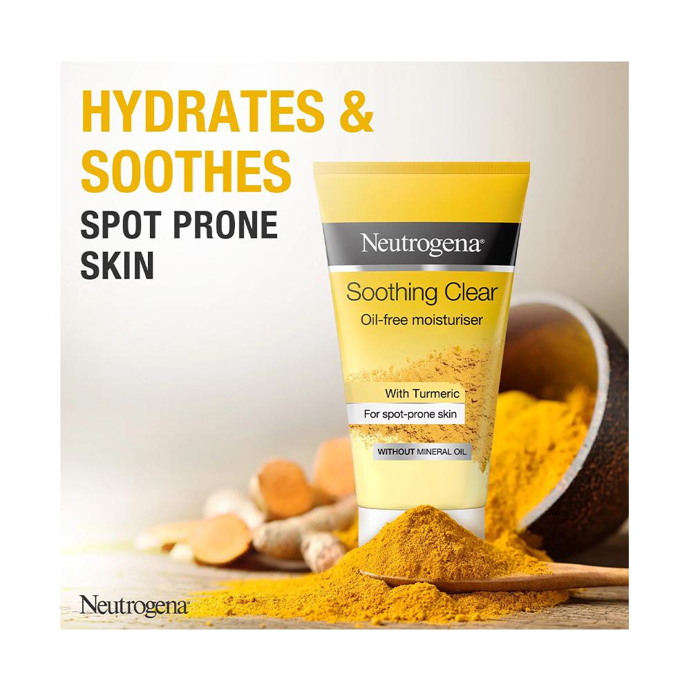 Neutrogena Soothing Clear Oil-Free Moisturiser With Turmeric - 75 ml