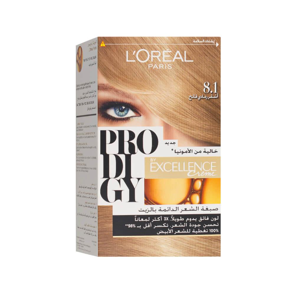 L'Oreal Paris Prodigy Hair Color - Light Ash Blonde 8.1