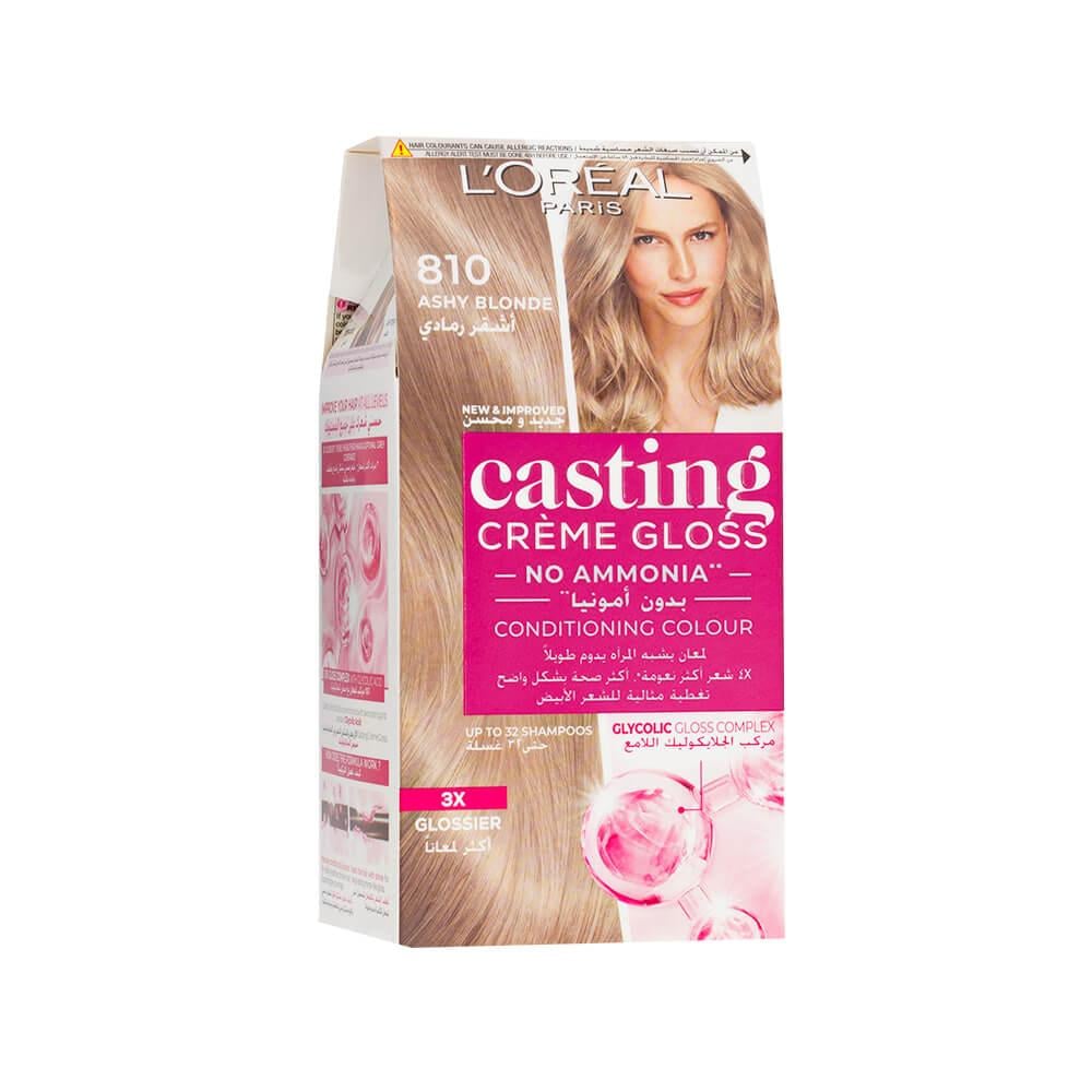 L'Oreal Paris Casting Creme Gloss Hair Dye - Ash Blonde 810