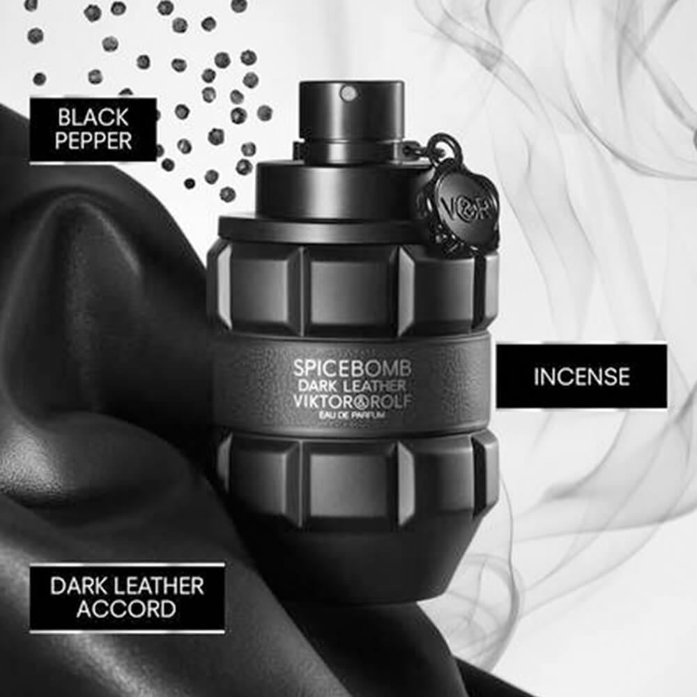 عطر فيكتور اند رولف سبايس بومب دارك ليذر للرجال - او دى بارفيوم 90مل