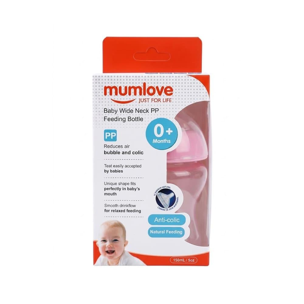 MumLove Plastic Baby Bottle + 0 Months - 150ml