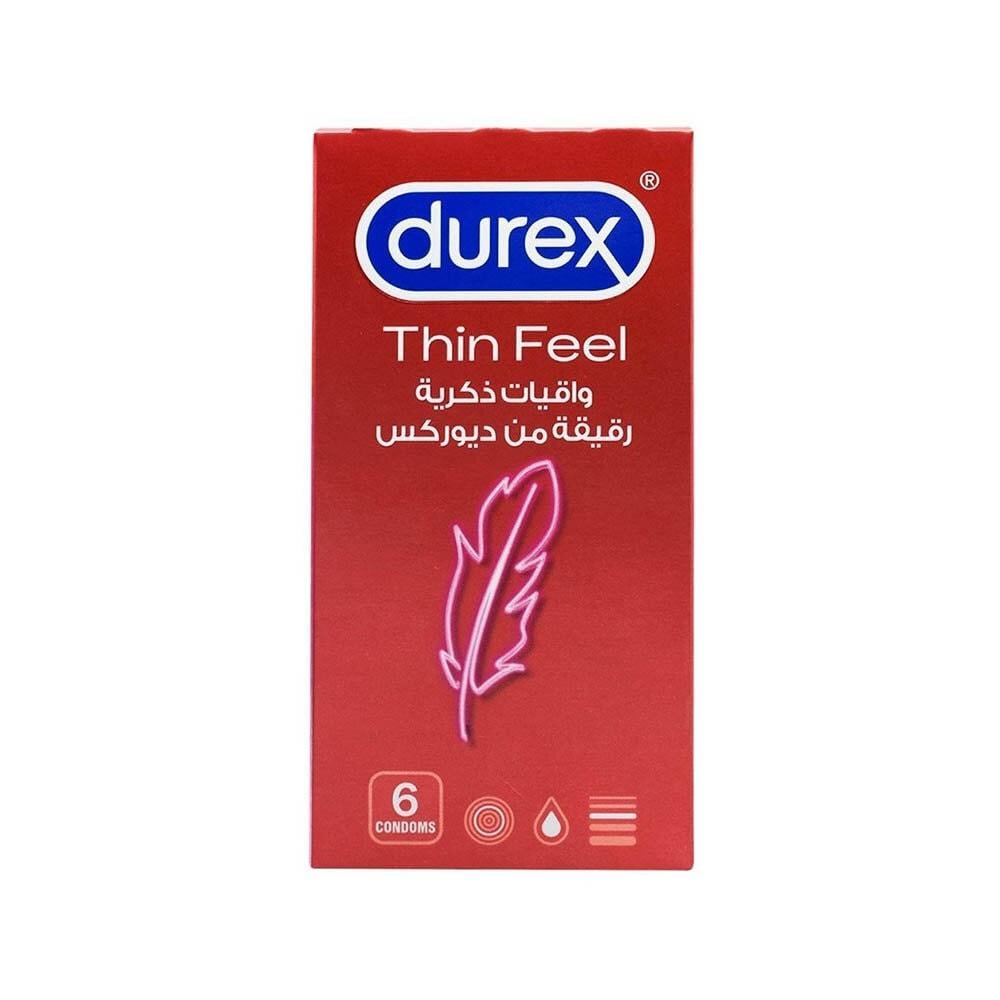 ديوركس Feel Thin واقيات ذكرية رقيقة 6 حبة