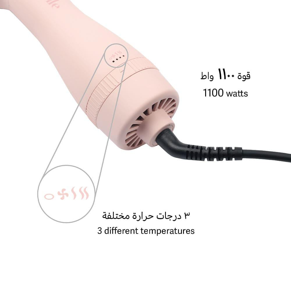 لابيل برش سولو لتصفيف الشعر  وردي - LB022