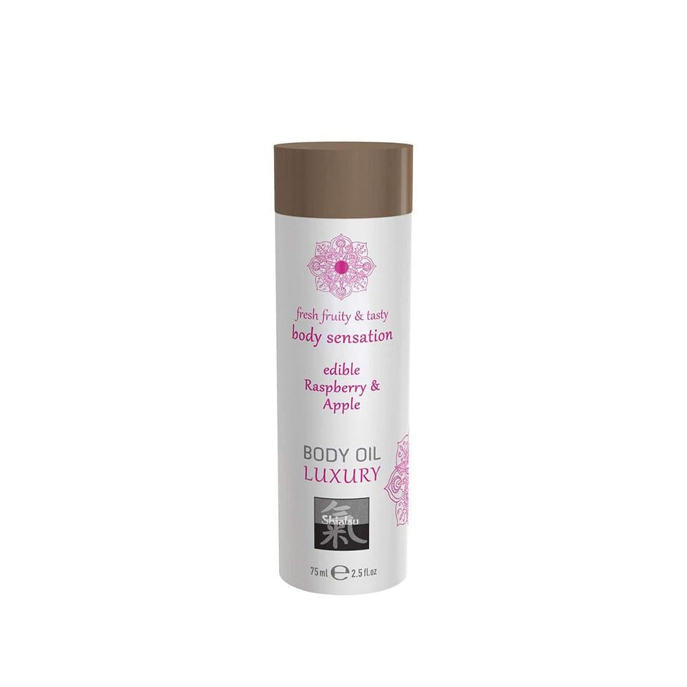 Shiatsu LUXURY Body Oil Edible Raspberry & Apple  - 75 ml