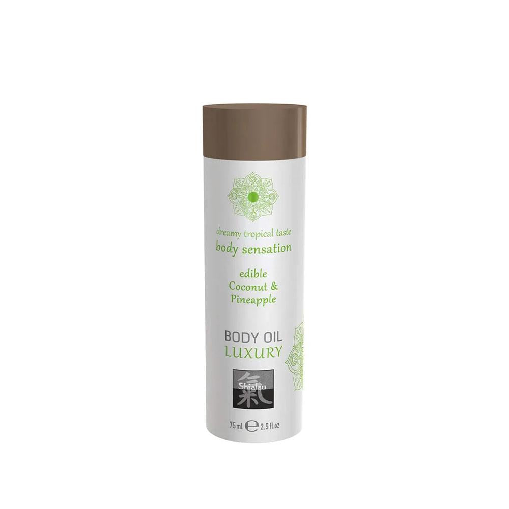 Shiatsu LUXURY Body Oil Edible Coconut & Pineapple  - 75 ml