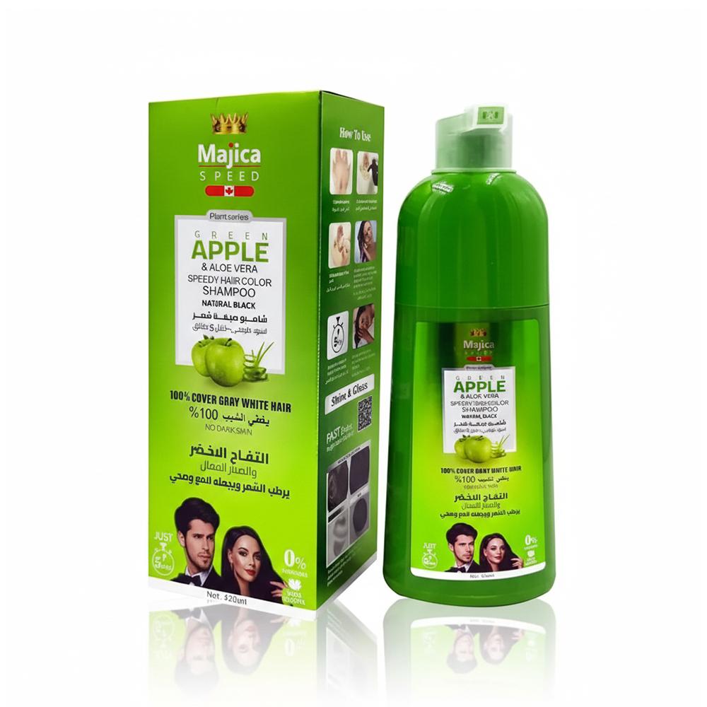 MAJICA GREEN APPLE HAIR COLOR SHAMPOO DARK BROWN 420ML