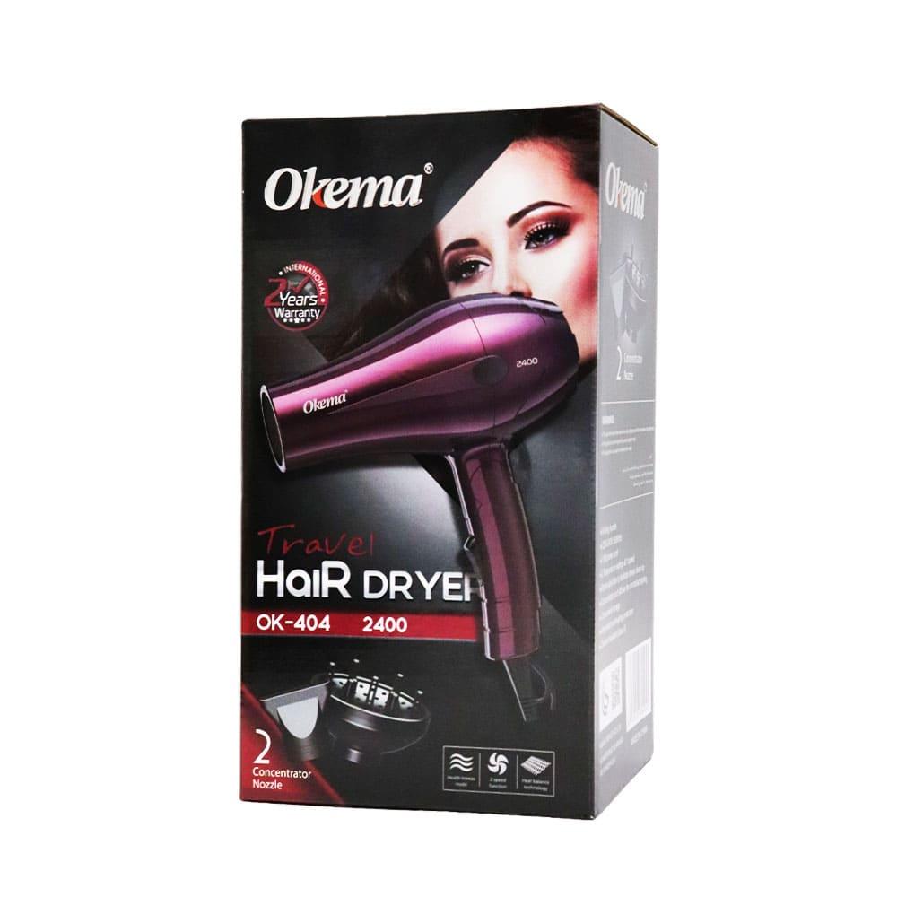 Okema Travel Hair Dryer Model OK-404