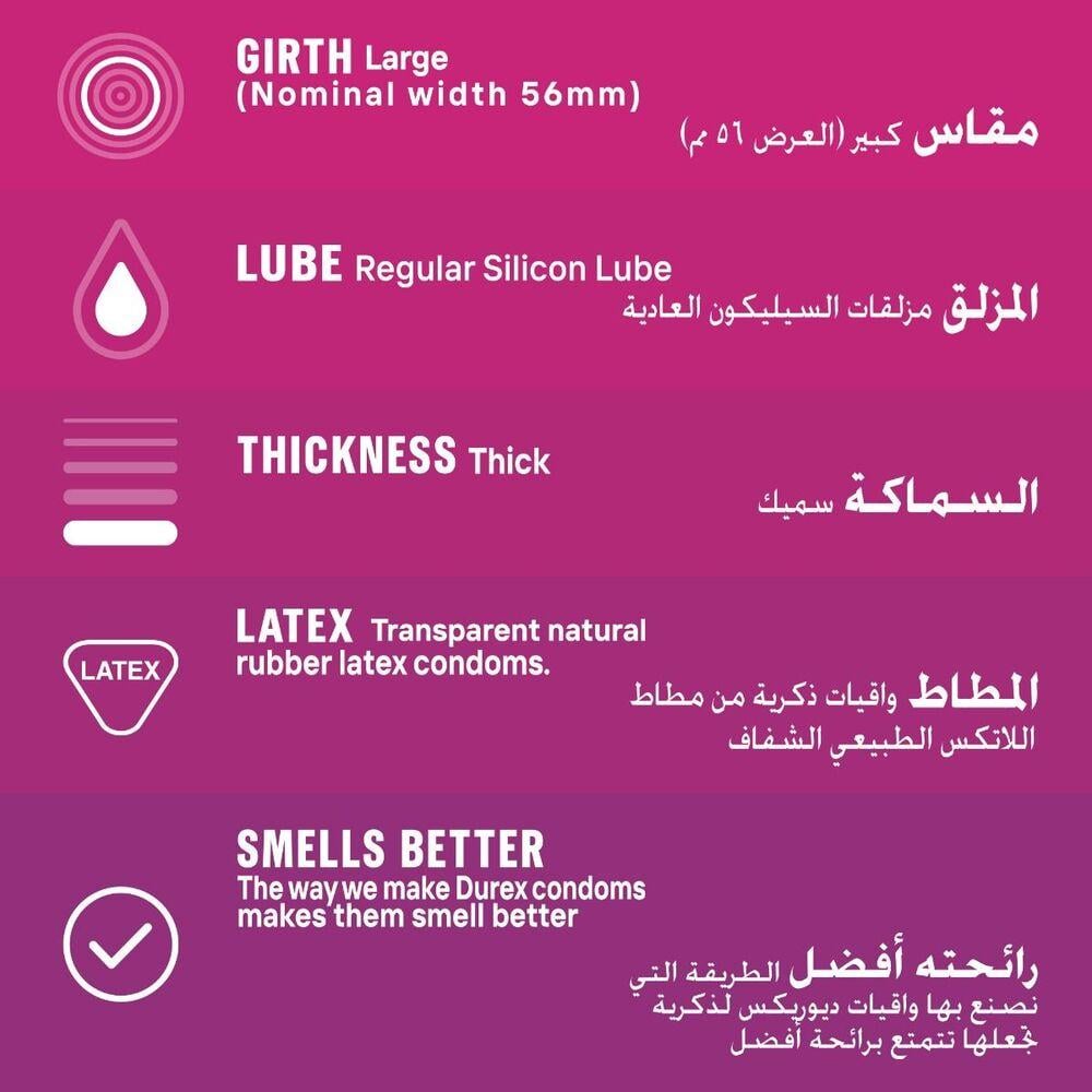 Durex Pleasure Me Condom - 12 Condoms