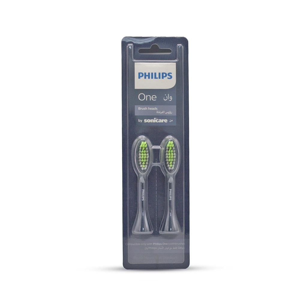 فيليبس وان رؤوس فرشاة الأسنان من Sonicare - لون أسود
