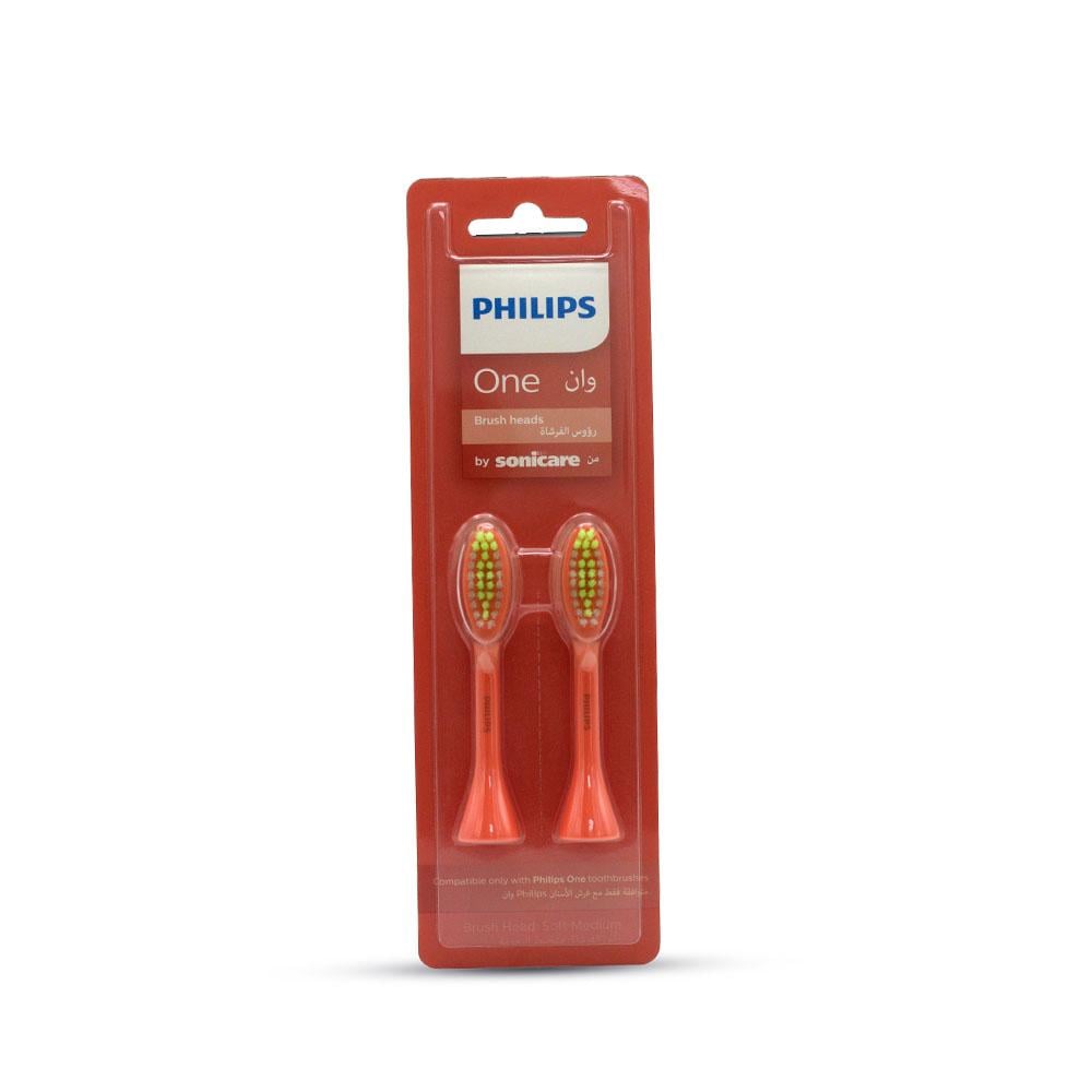 فيليبس وان رؤوس فرشاة الأسنان من Sonicare - لون برتقالي