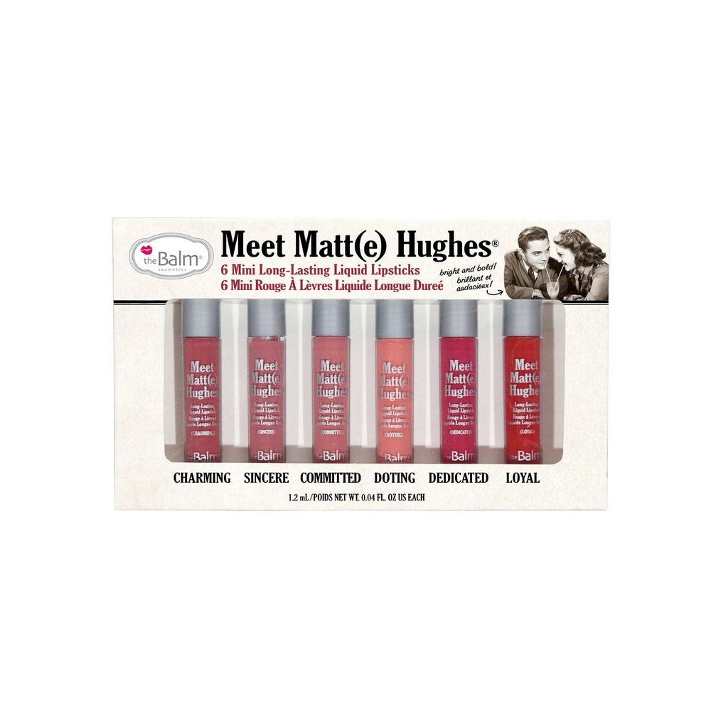 theBalm Meet Matte Hughes Mini Long-Lasting Liquid Lipstick Vol. 1 - 6 Pcs