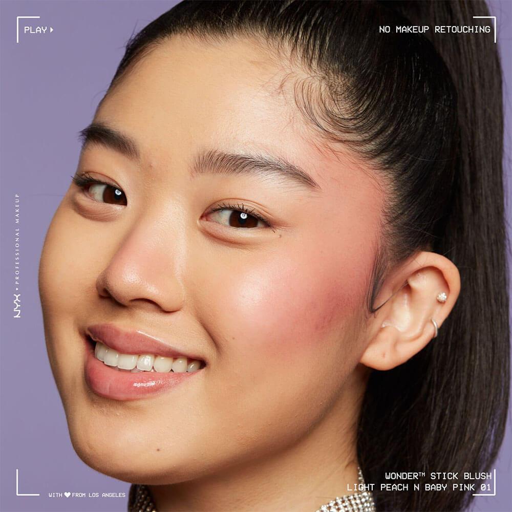 NYX Wonder Stick Blusher WSB01 Light Peach + Baby Pink - 4 gm
