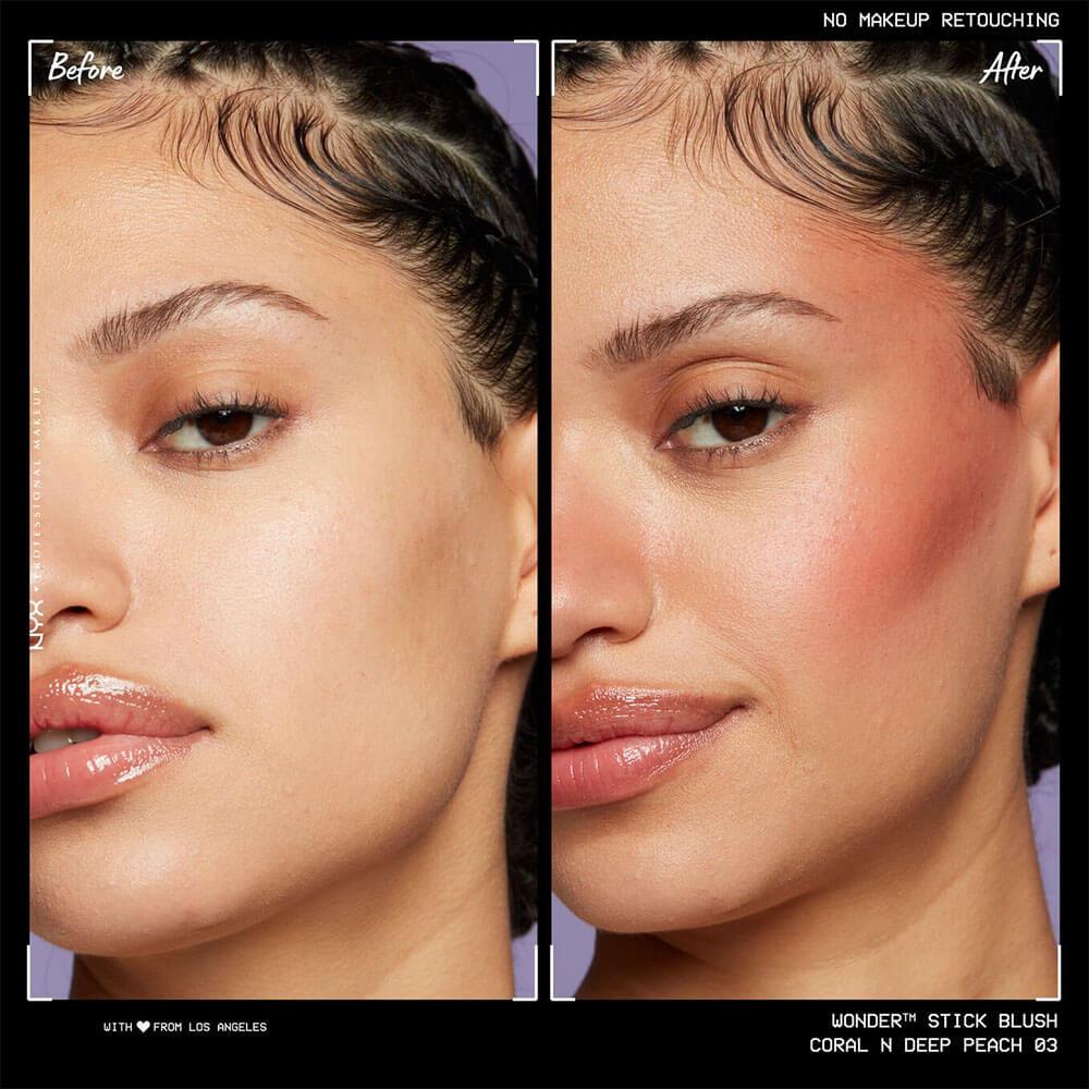 NYX Wonder Stick Blusher WSB03 Coral + Deep Peach - 4 gm